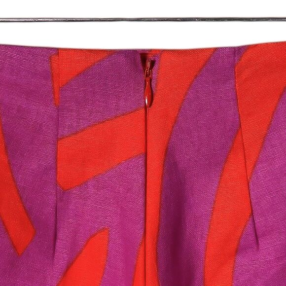 Anthropologie Corey Lynn Calter Shorts Ruffle Front Printed Summer Skort Size S - Picture 9 of 9